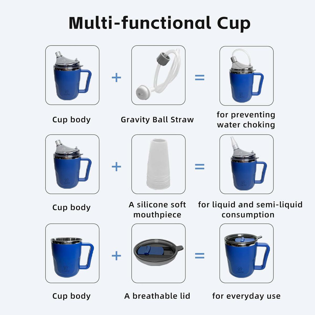OPEN BOX - Convalescent Feeding Cup with Straw for Bedridden Disabled Maternity