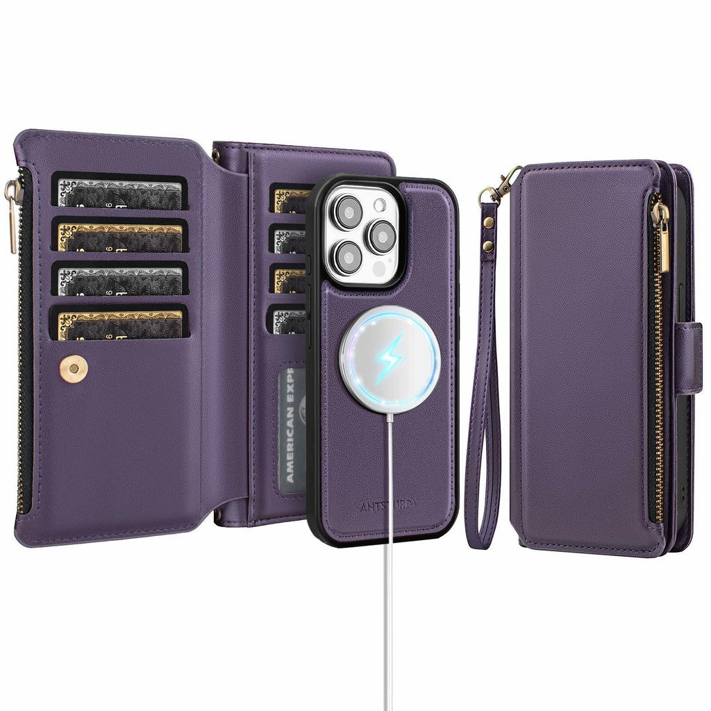 Antsturdy Compatible with Magsafe Magnetic 2 in 1 Detachable iPhone 15 Pro