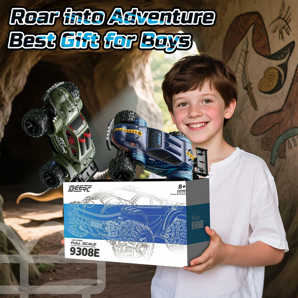OPEN BOX - DEERC 9308E 1:16 Fast RC Cars for Boys Age 8-12 RC Monster Truck 40