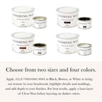 Jolie Finishing Wax - Protective topcoat Paint - Use on interior furniture,
