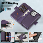 Antsturdy Compatible with Magsafe Magnetic 2 in 1 Detachable iPhone 15 Pro