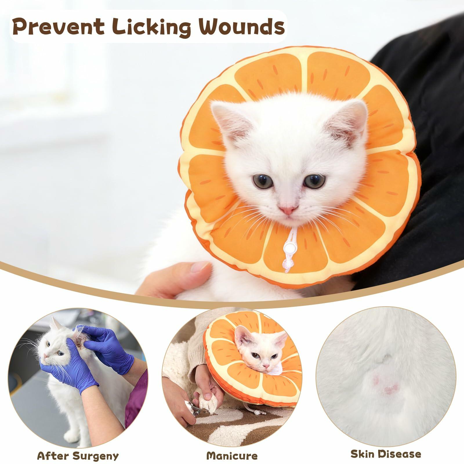 Hoopttay Cat Cone Collar Soft, Waterproof Cat Recovery Collar for Wound Healing