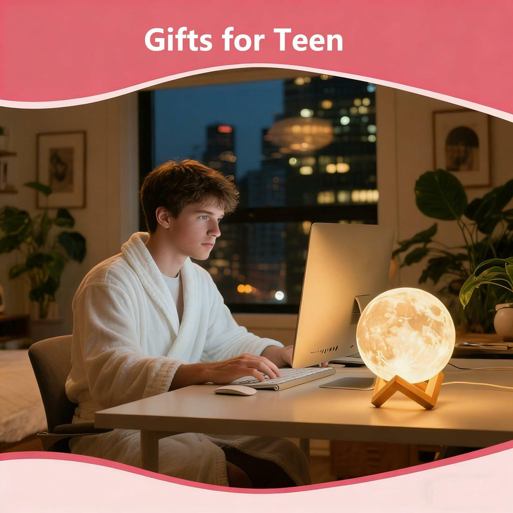 CPLA Moon Lamp Upgrade 128 Colors, Easter Gifts for Kids Girls Boys Teens,