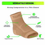 TechWare Pro Ankle Brace Compression Sleeve - Relieves Achilles Tendonitis,