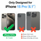 Antsturdy Compatible with Magsafe Magnetic 2 in 1 Detachable iPhone 15 Pro