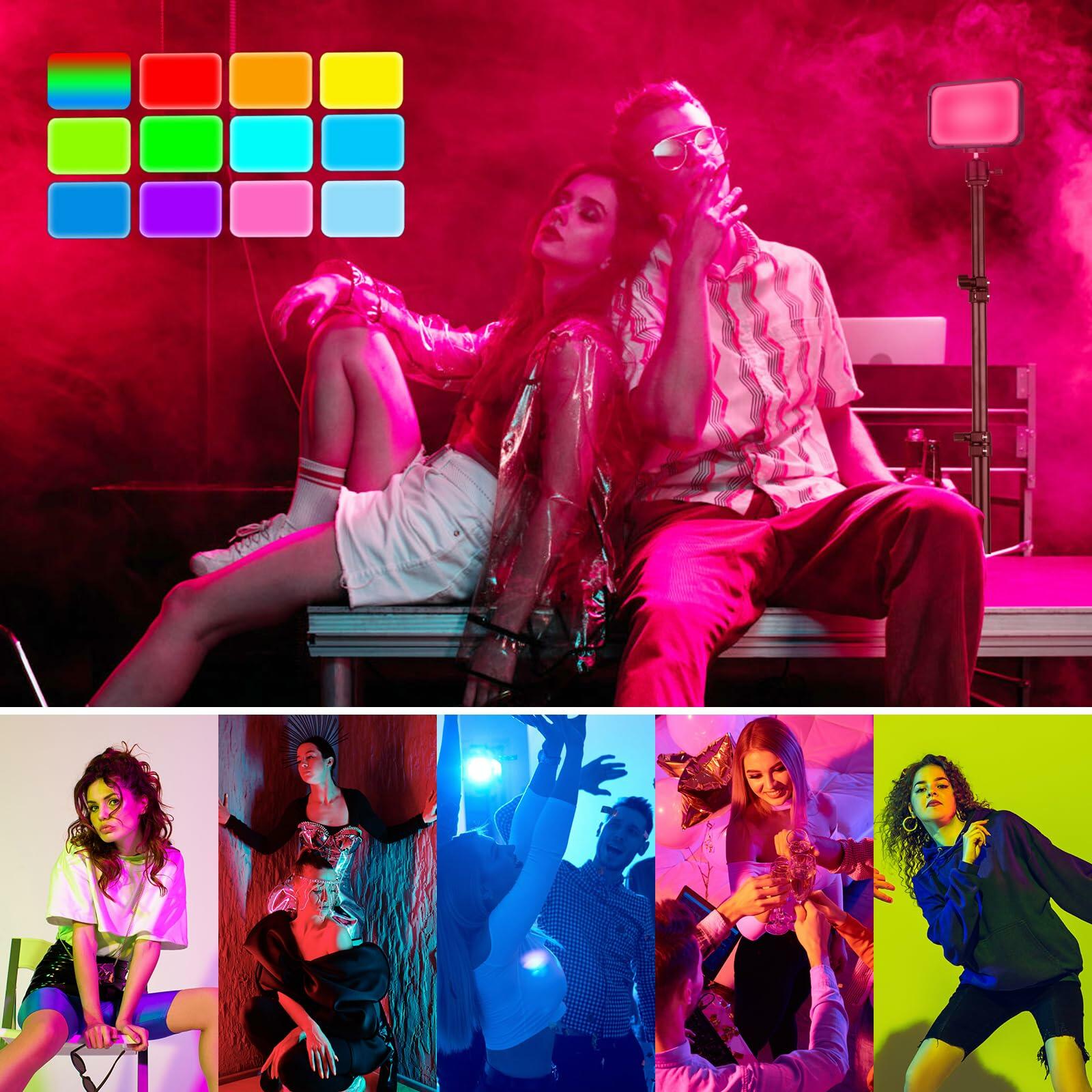 Torjim RGB Photography Video Lighting, Studio Lights with Adjustable Tripod