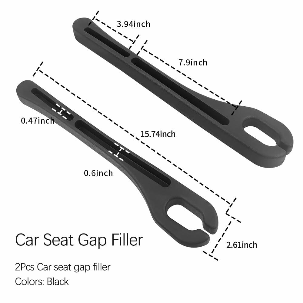 SSNNUU 2PCS Car Seat Gap Filler Organizer with Phone Holder,[Upgrade Version]