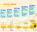 Happi N Pets New Cloud Cat Tree Tower, Cat Scratching Post with Bed, Small Cat
