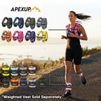 APEXUP 10lbs/Pair Adjustable Ankle Weights for Women and Men, Modularized Leg