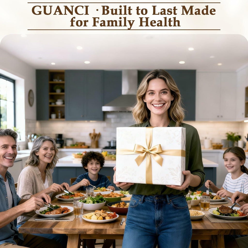GUANCI Cutting Board for Kitchen, Stainless Steel Cutting Board Double Sided for