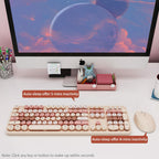Wireless Keyboard and Mouse, KOOTOP Cute Keyboard and Mouse, 2.4G Wireless
