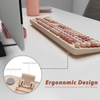 Wireless Keyboard and Mouse, KOOTOP Cute Keyboard and Mouse, 2.4G Wireless