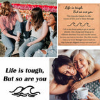 IKIATY Inspirational Gifts for Women, Wave Inspirational Bracelet, Get Well