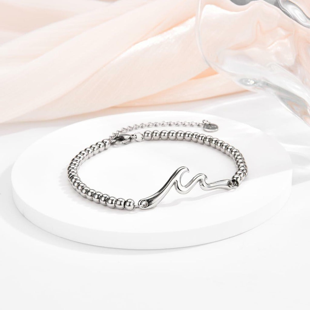 IKIATY Inspirational Gifts for Women, Wave Inspirational Bracelet, Get Well