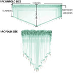 PearAge Beaded Sheer Valance Curtains for Living Room,Rod Pocket Farmhouse