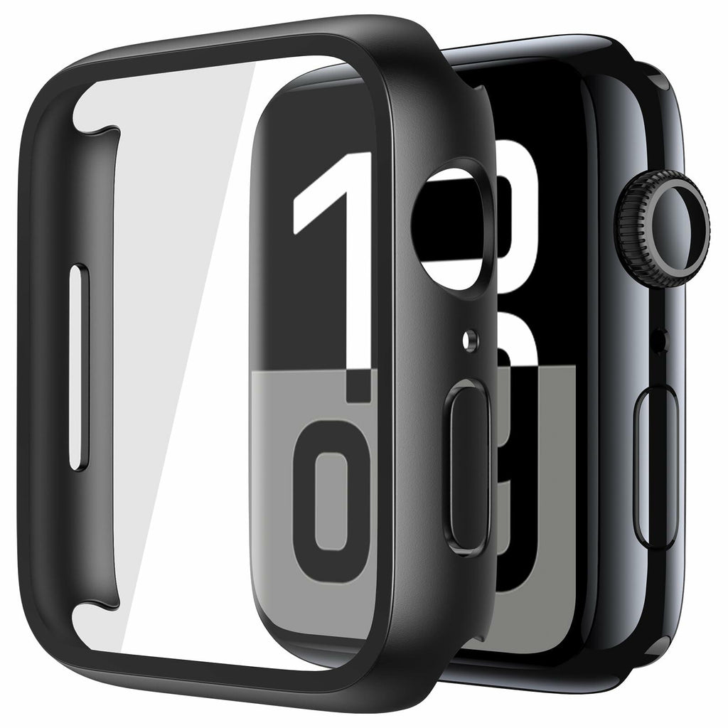 Misxi 2 Pack Tempered Glass Case Compatible for Apple Watch Series 11 (2025)