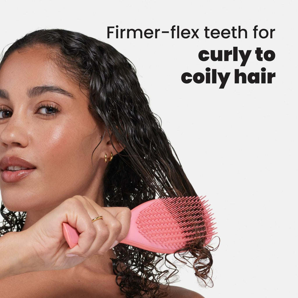 OPEN BOX- Tangle Teezer Ultimate Detangler Curly Hair Brush, Dry & Wet