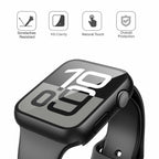 Misxi 2 Pack Tempered Glass Case Compatible for Apple Watch Series 11 (2025)