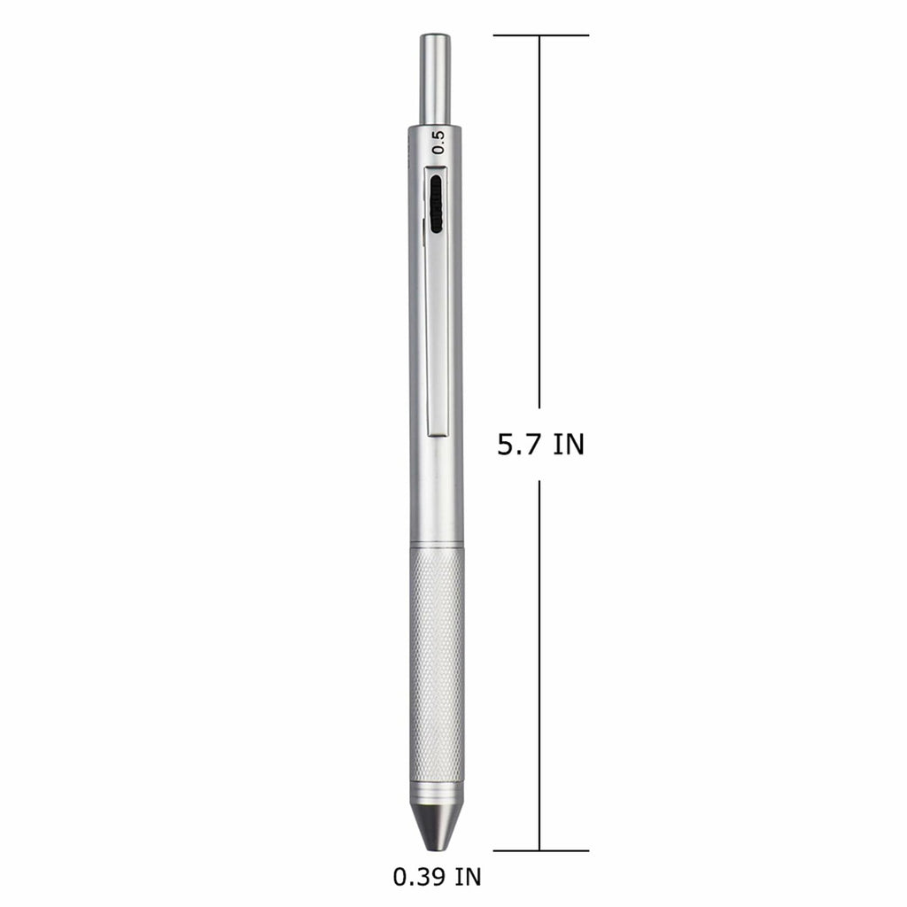 DUNBONG 4 in 1 Multicolor pen, Metal Cased Multifunction Pen, 0.5mm Mechanical