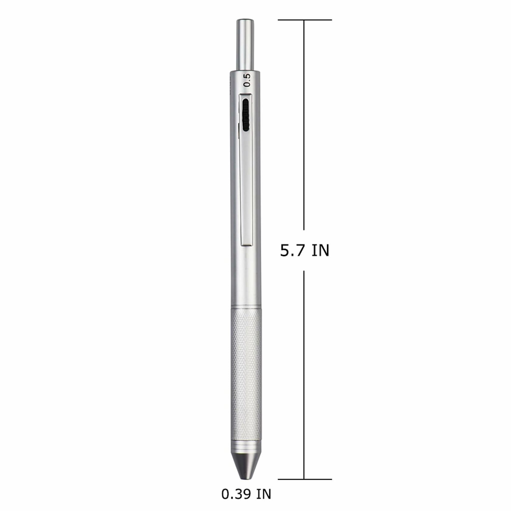 DUNBONG 4 in 1 Multicolor pen, Metal Cased Multifunction Pen, 0.5mm Mechanical