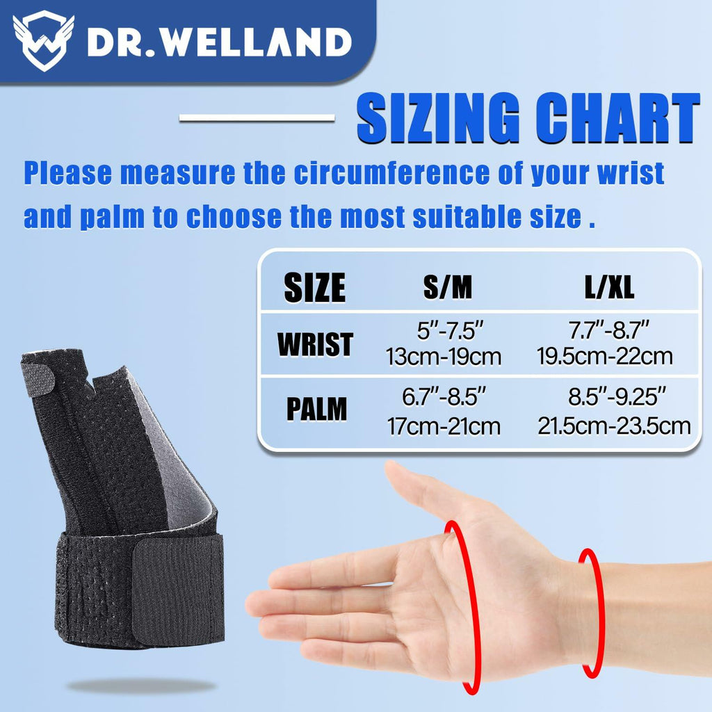 DRwelland Reversible Thumb & Wrist Stabilizer splint for BlackBerry Thumb,