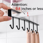 2 PACK Mug Holder,Coffee Cup Holder,Kitchen Utensil Storage Hook,Cabinet Storage