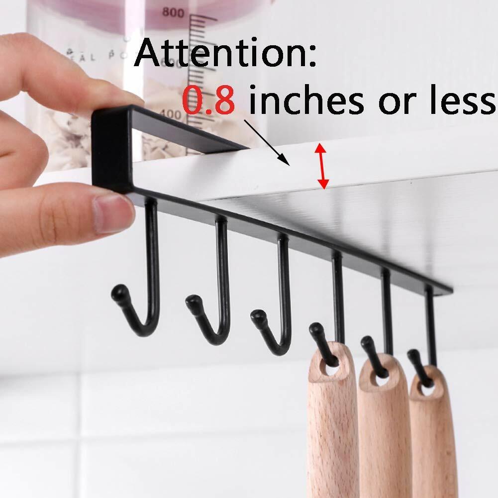2 PACK Mug Holder,Coffee Cup Holder,Kitchen Utensil Storage Hook,Cabinet Storage