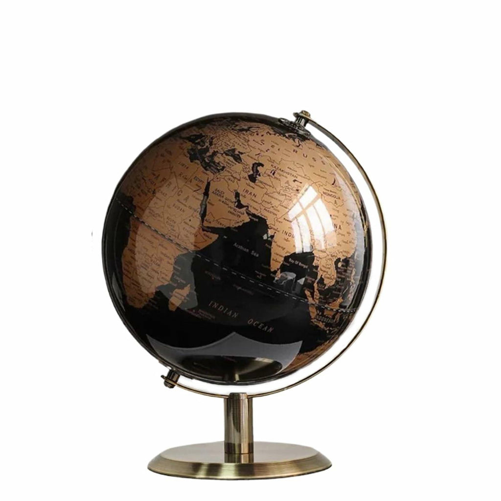 World Globe with Rotating Stainless Steel Stand for Adults - Elegant Adult Home