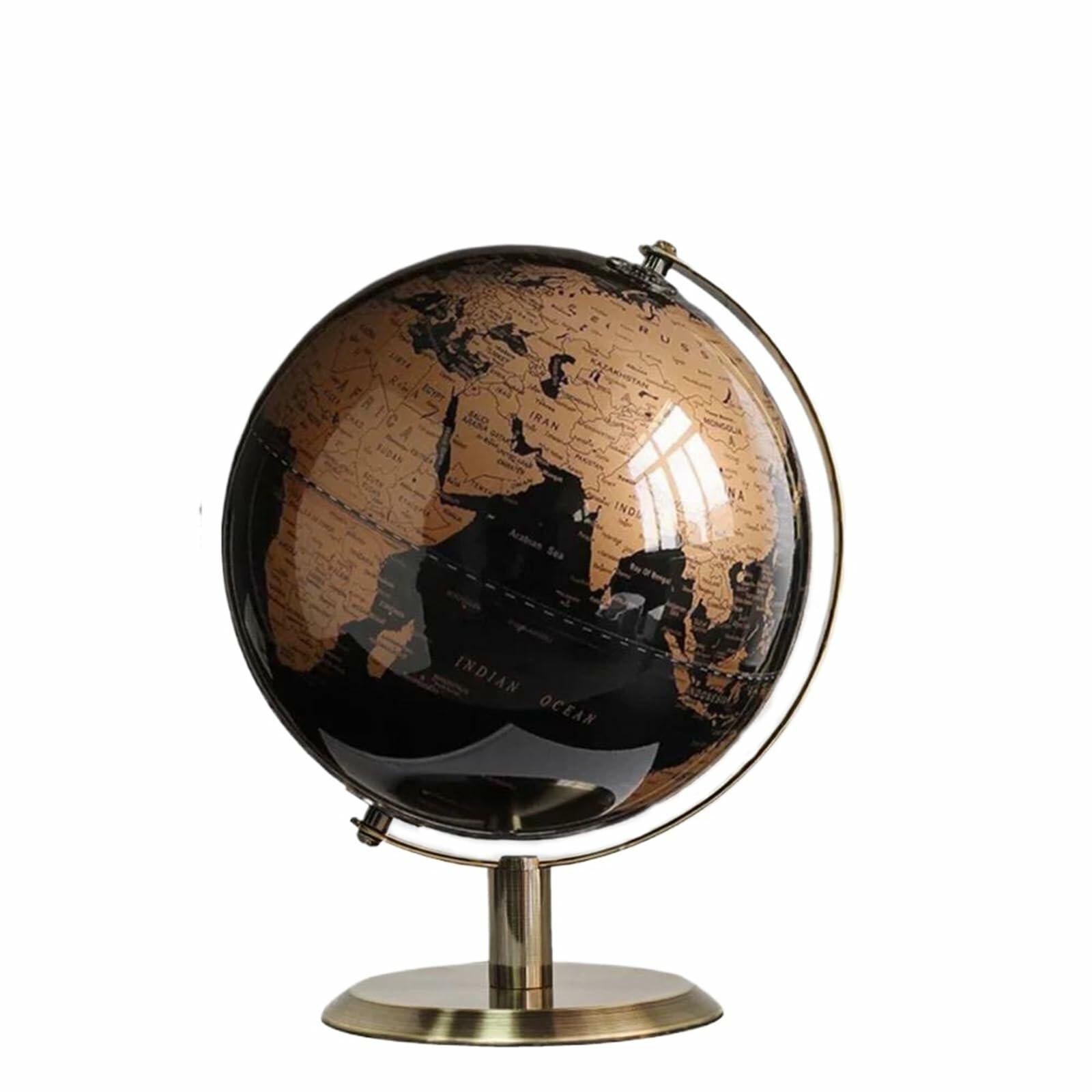 World Globe with Rotating Stainless Steel Stand for Adults - Elegant Adult Home