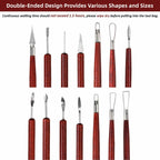 Blisstime 18PCS Clay Sculpting Tools, Basic Clay Pottery Carving Tool Kit with