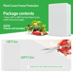 GUKULIVEL Plant Covers Freeze Protection, 10x50ft Green Frost Blanket for