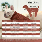 JoyDaog 2 Layers Fleece Lined Warm Dog Jacket for Puppy Winter Cold Weather,Soft