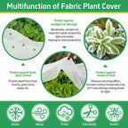 GUKULIVEL Plant Covers Freeze Protection, 10x50ft Green Frost Blanket for