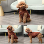JoyDaog 2 Layers Fleece Lined Warm Dog Jacket for Puppy Winter Cold Weather,Soft