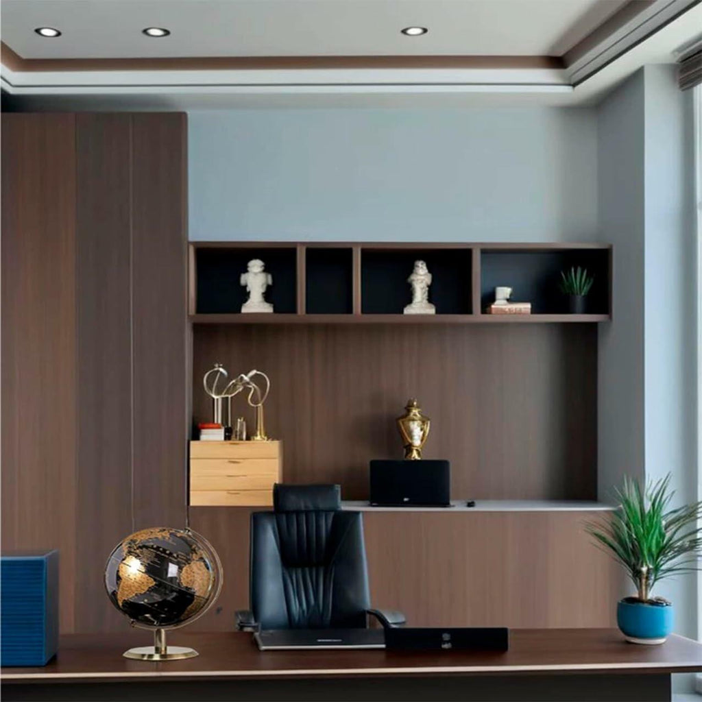 World Globe with Rotating Stainless Steel Stand for Adults - Elegant Adult Home