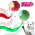 NVTED 2 PCS Interactive Cat Toys for Indoor Cats, Fast Rolling on Carpet Flash