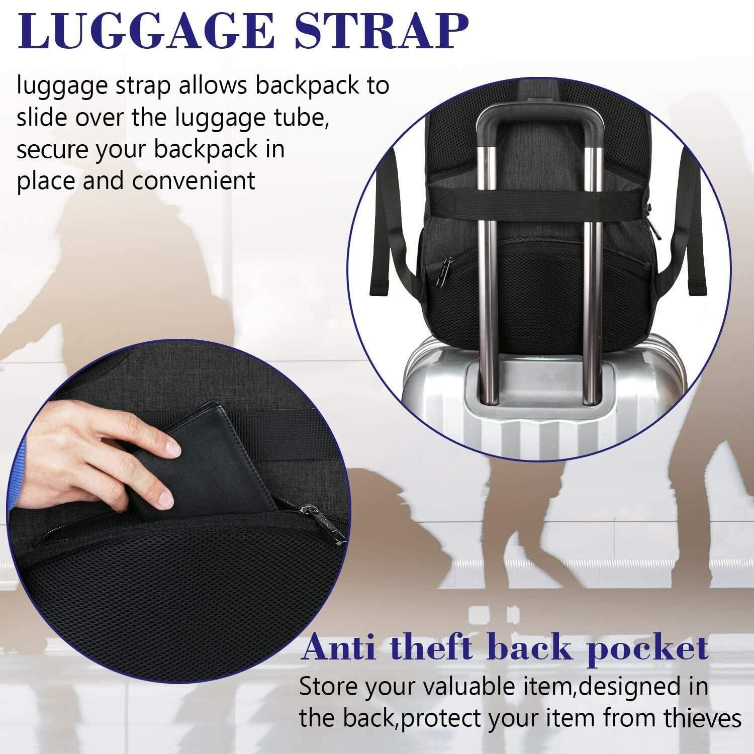 MATEIN Extra Large Backpack, 17 Inch Travel Laptop Backpack, Anti Theft TSA