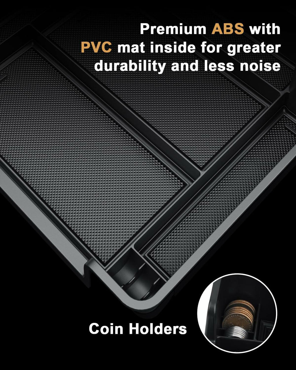 ECOZEN Center Console Organizer For 2021-2026 Chevy Tahoe/Suburban & GMC