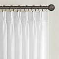 Topfinel Beige White White Linen Curtains 96 Inches Long for Living Room,Pinch