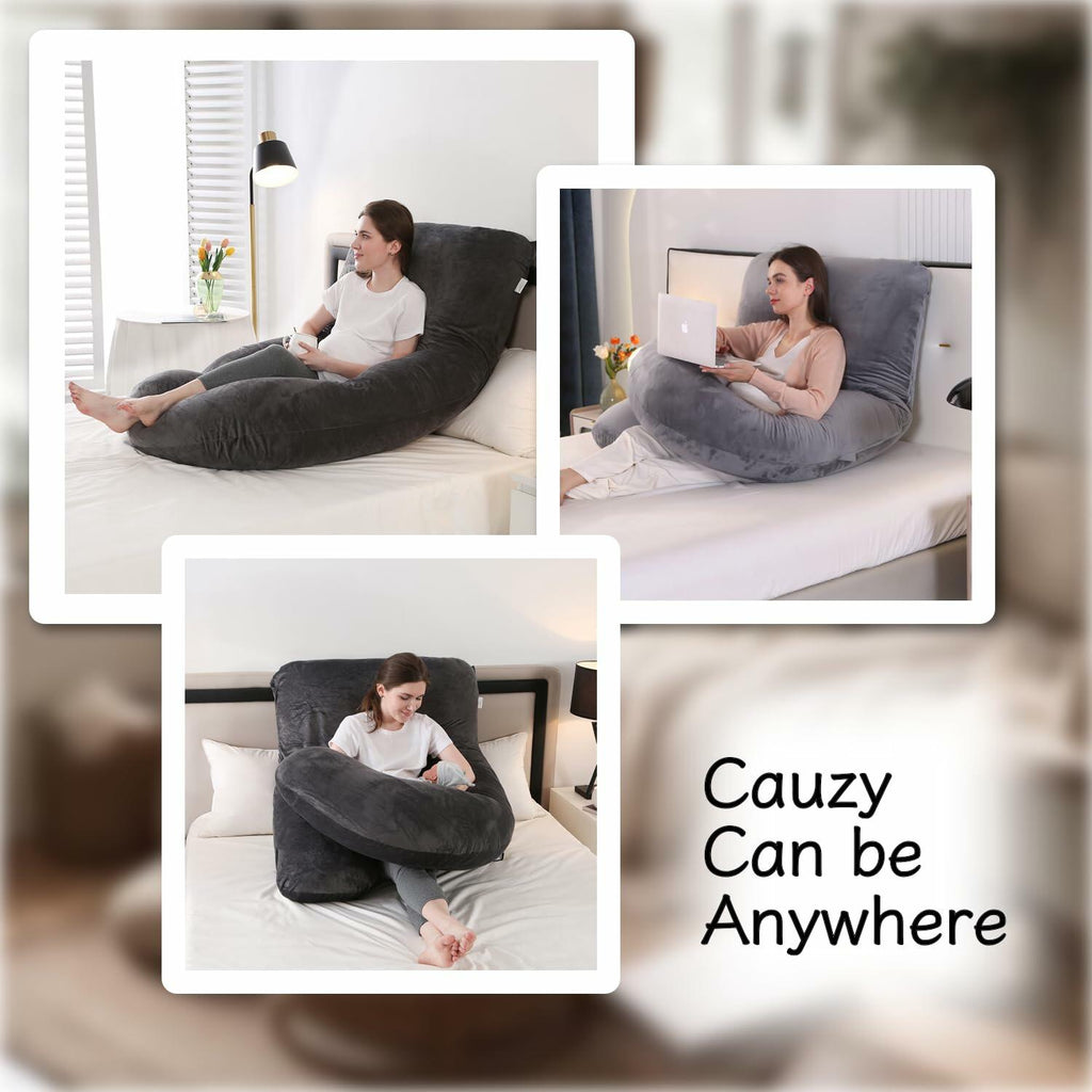 ALLOPERA Pregnancy Pillow, Full Body 57 Inch Maternity Pillow with Removable