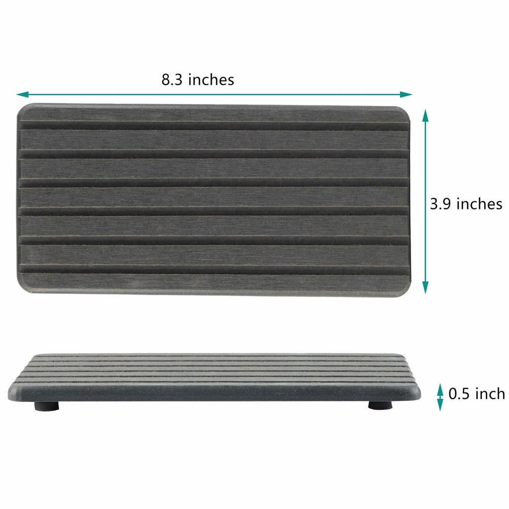 NiuYichee 2 PCS Water Absorbent diatomite Coasters, 8.3" x 4" Water Absorbing