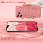 ZIYE Compatible with iPhone 17 Pro Max Case Flower Floral Pattern for Women
