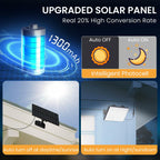 4 PACK LumiZen Outdoor Solar Lights, Split Solar Motion Sensor Outdoor Lights