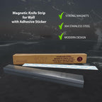 Hamletoff Premium Magnetic Knife Strip for Wall no Drilling – 12 Inch Stainless