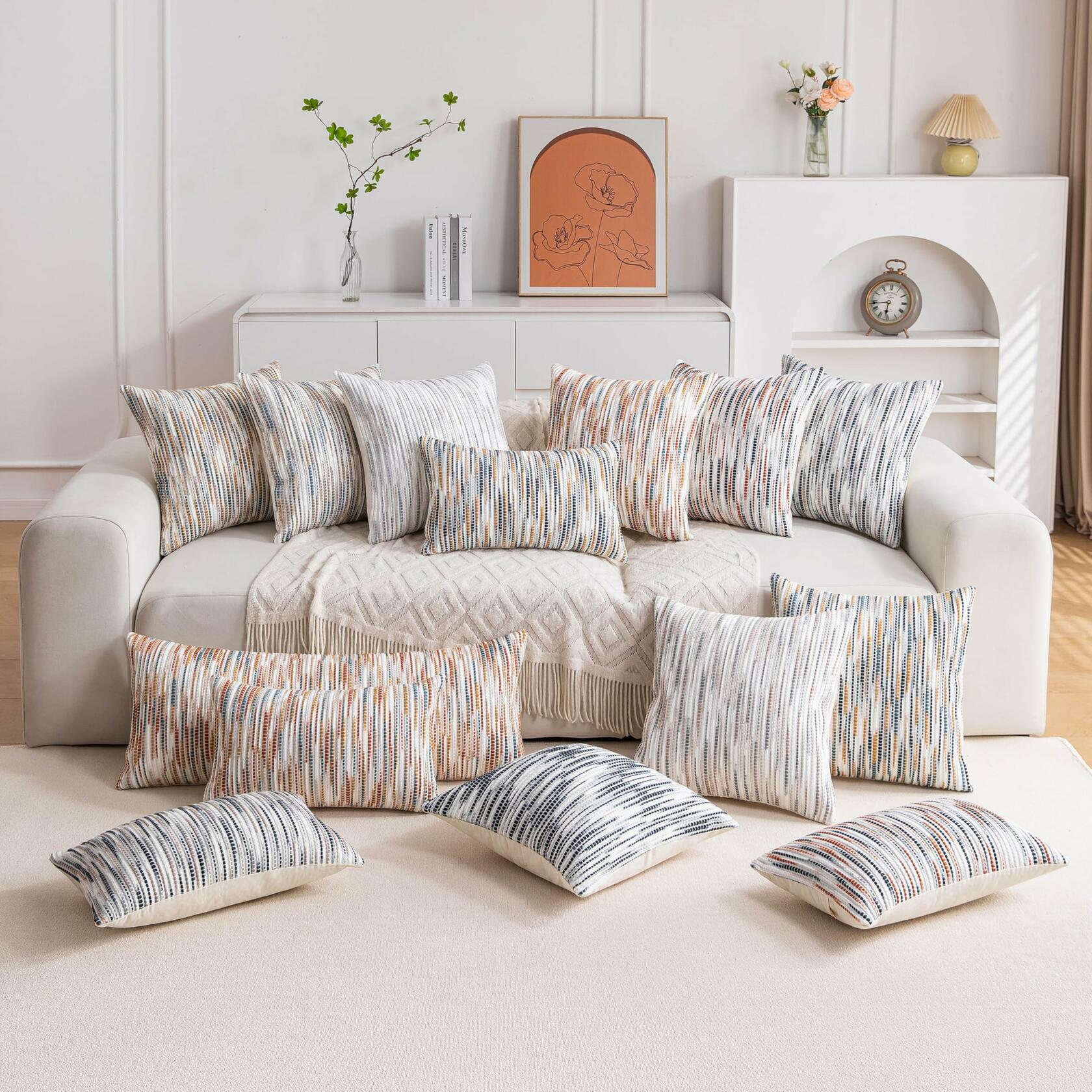 KOOLIFE Boho Long Lumbar Body Decorative Throw Pillow Covers 14x36 Inch Pack of