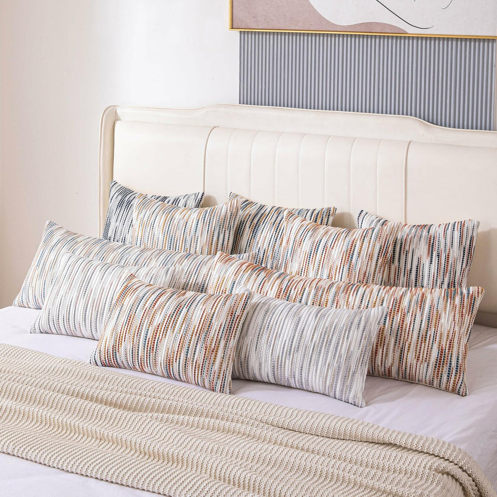 KOOLIFE Boho Long Lumbar Body Decorative Throw Pillow Covers 14x36 Inch Pack of