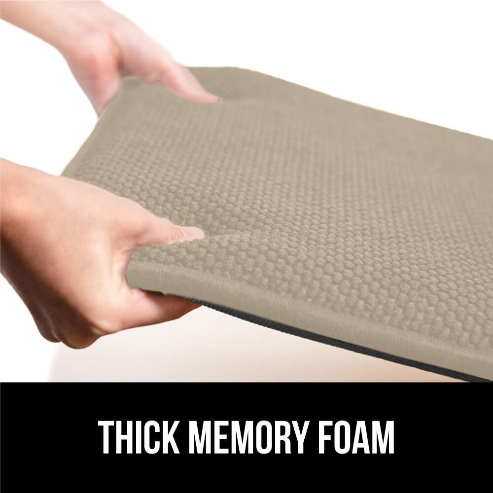 GORILLA GRIP Slip Resistant Chair Cushions, No Ties Required, Set of 6 Memory
