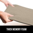 GORILLA GRIP Slip Resistant Chair Cushions, No Ties Required, Set of 6 Memory