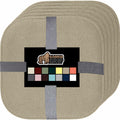 GORILLA GRIP Slip Resistant Chair Cushions, No Ties Required, Set of 6 Memory