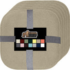 GORILLA GRIP Slip Resistant Chair Cushions, No Ties Required, Set of 6 Memory